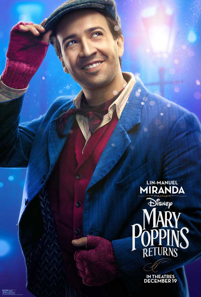 El regreso de Mary Poppins - cartel Lin-Manuel Miranda es Jack