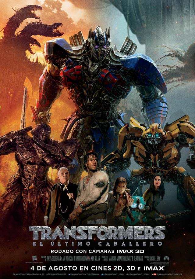 Transformers: El último caballero - cartel definitivo