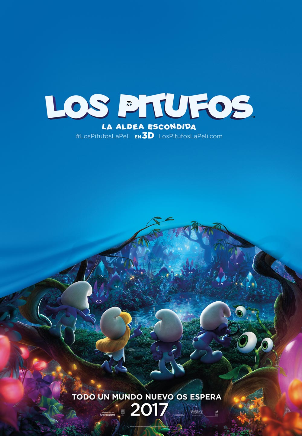 Los pitufos La aldea escondida cartel de la película 1 de 2 teaser