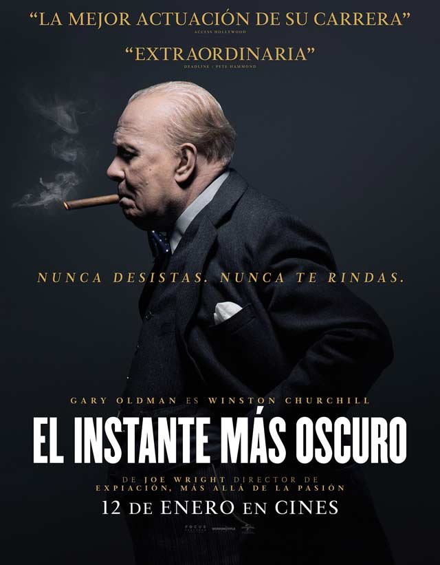 El instante más oscuro - cartel