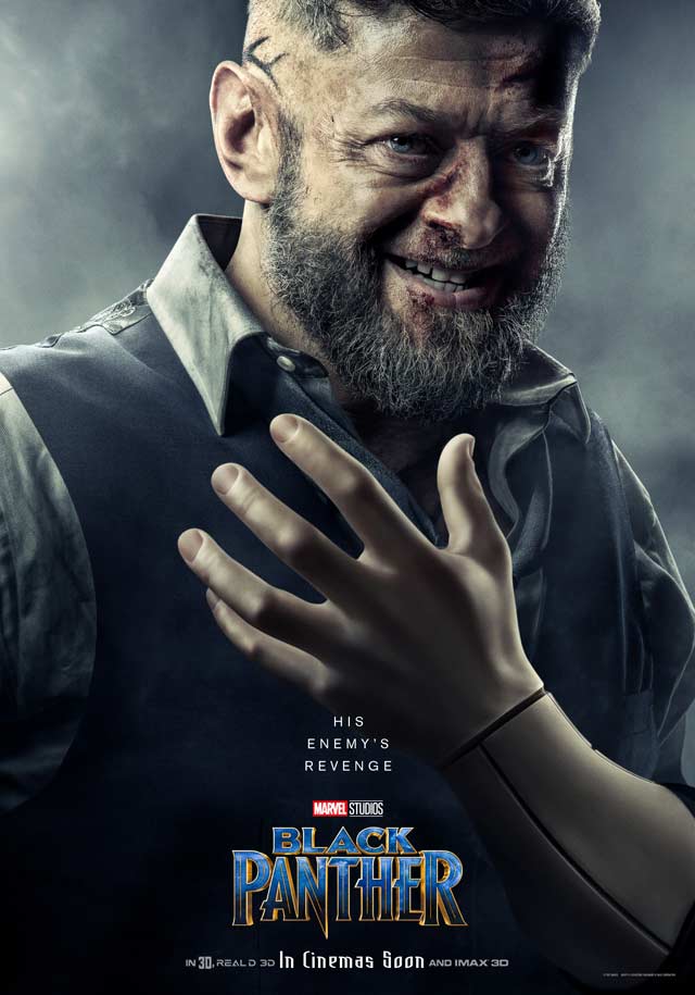 Black panther - cartel Andy Serkis es Klaw