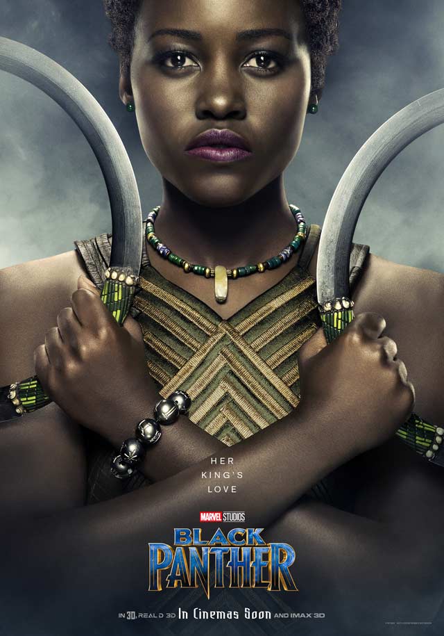 Black panther - cartel Lupita Nyong'o es Nakia