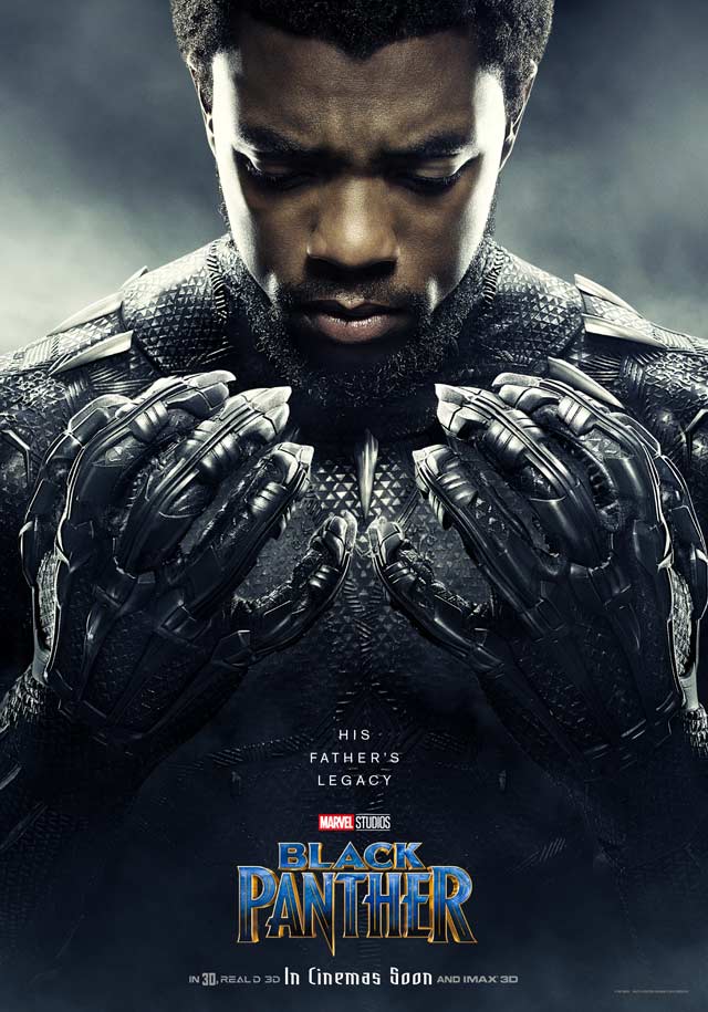 Black panther - cartel Chadwick Boseman es Black Panther