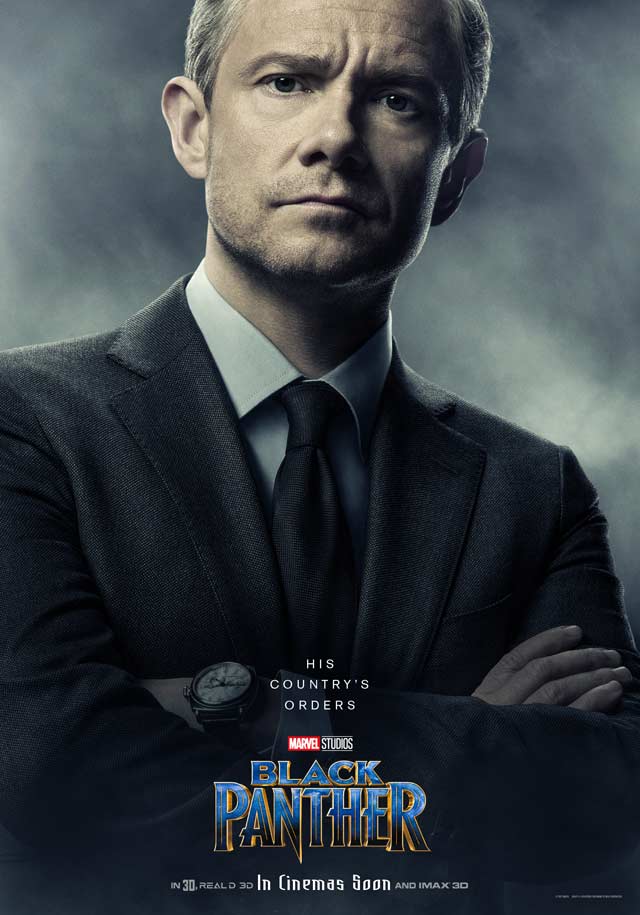Black panther - cartel Martin Freeman es Everett K. Ross
