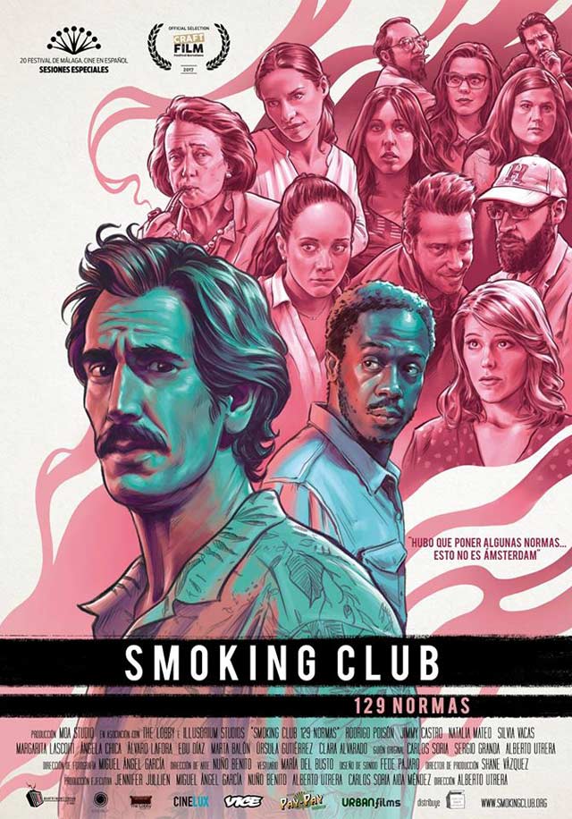 Smoking Club 129 normas - cartel