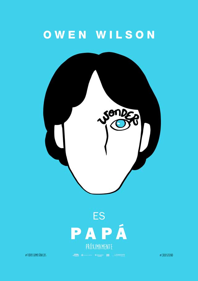 Wonder - cartel Owen Wilson es Papá