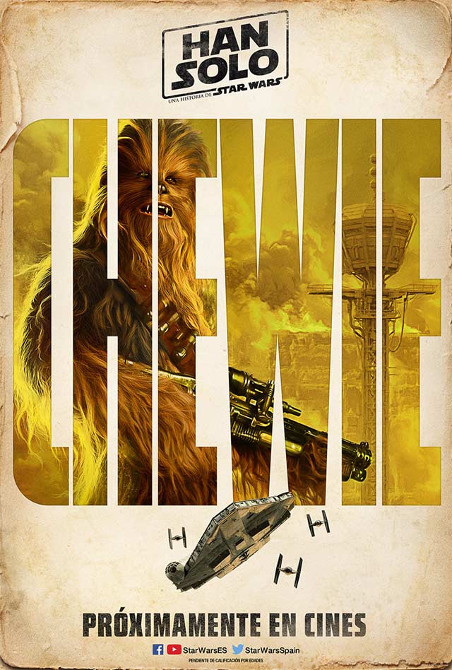 Han Solo: Una historia de Star Wars - cartel Teaser Chewie
