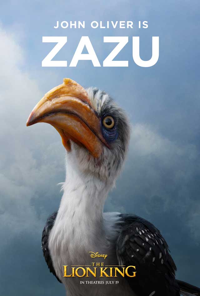 El rey león - cartel John Oliver es Zazu