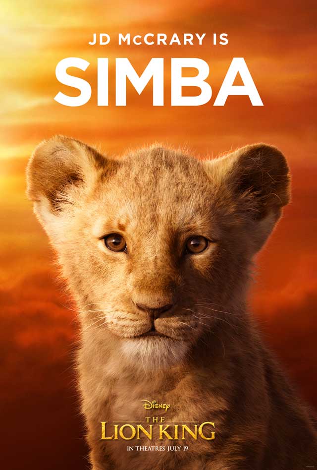 El rey león - cartel JD McCrary es Simba