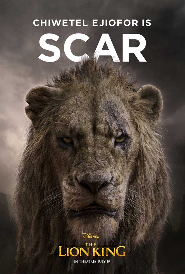 El rey león - cartel Chiwetel Ejiofor es Scar