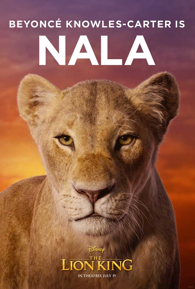 El rey león - cartel Beyoncé Knowles-Carter es Nala