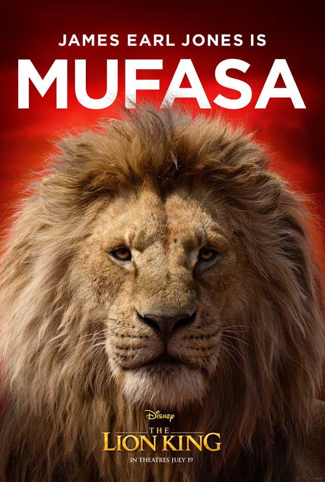 El rey león - cartel James Earl Jones es Mufasa
