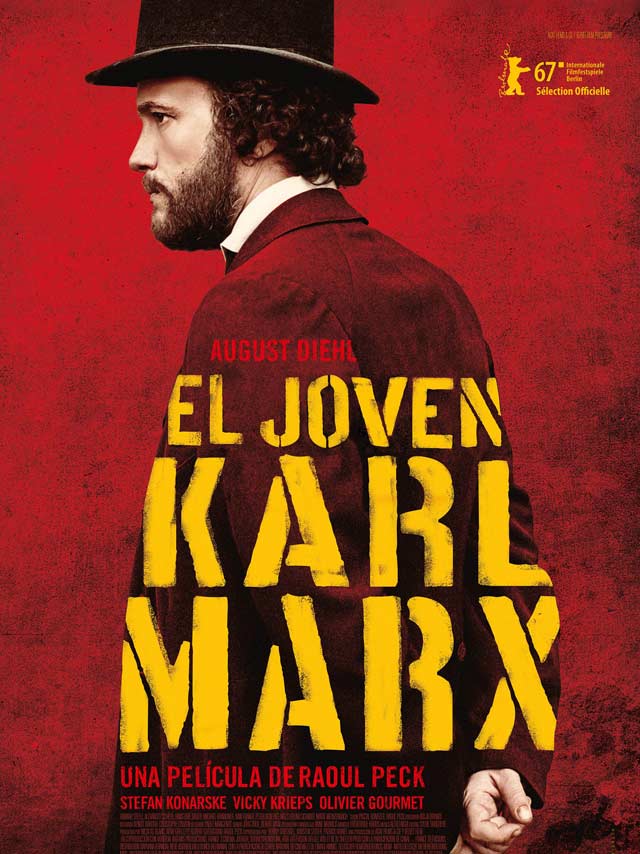 El joven Karl Marx - cartel