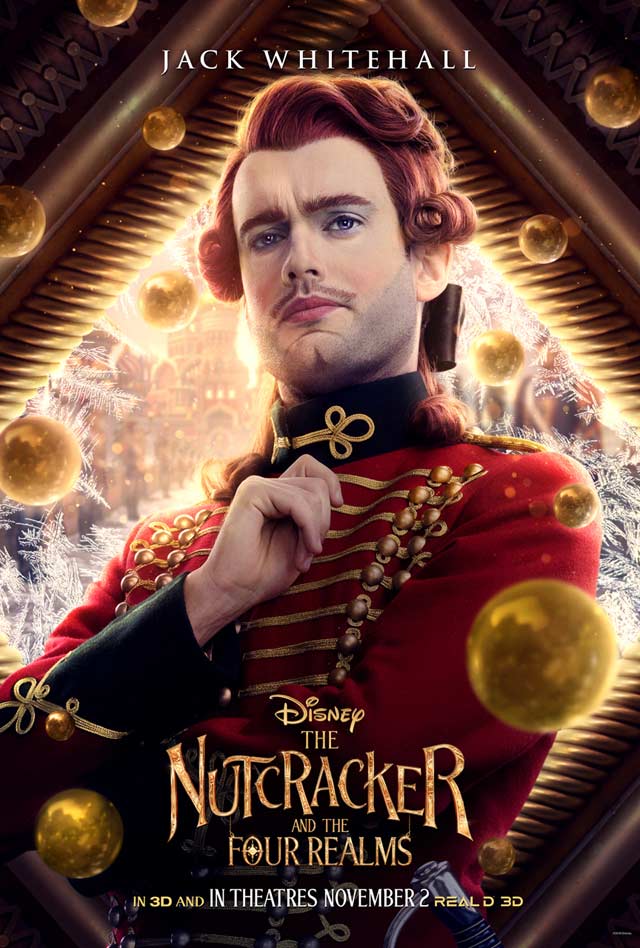 El cascanueces y los 4 reinos - cartel Jack Whitehall es Harlequin