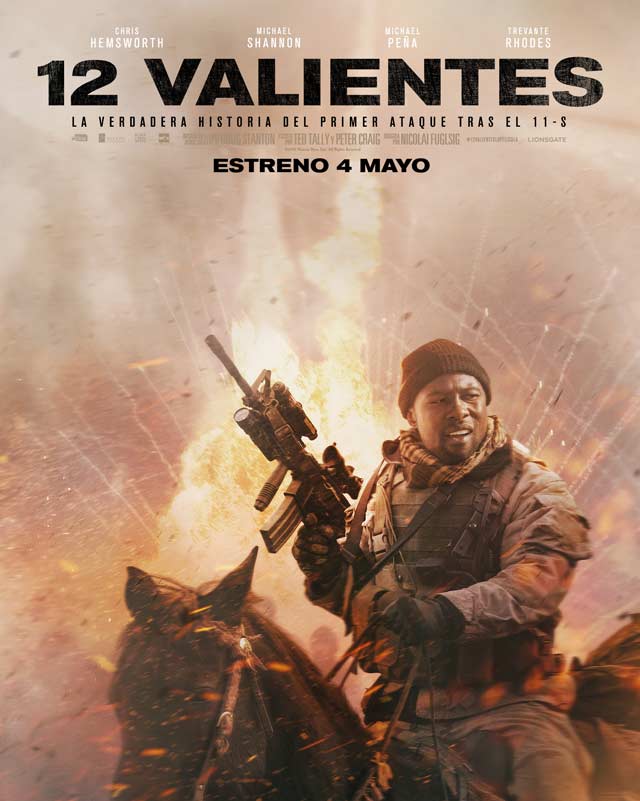 12 valientes - cartel Trevante Rhodes es Ben Milo