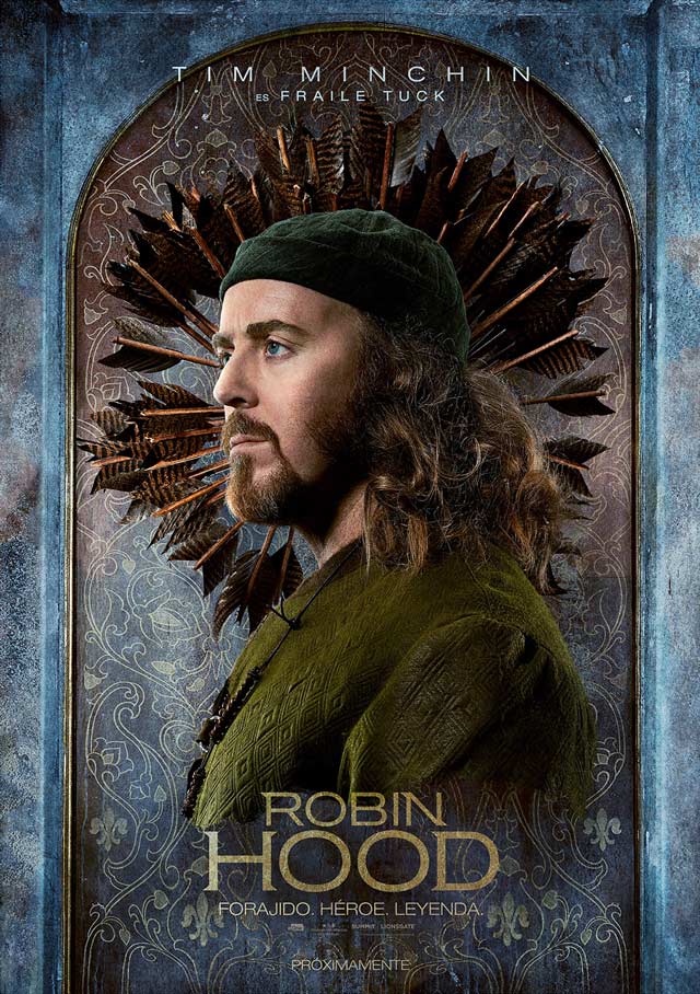 Robin Hood - cartel Tim Minchin es Fraile Tuck