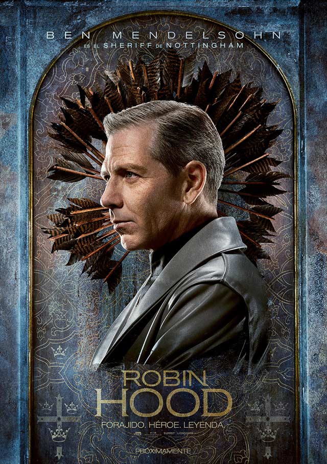 Robin Hood - cartel Ben Mendelsohn es el Sheriff de Nottingham