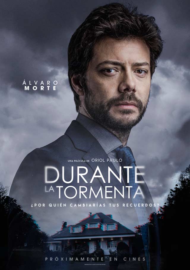 Durante la tormenta - cartel Álvaro Morte