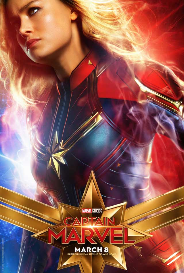 Capitana Marvel - cartel Brie Larson