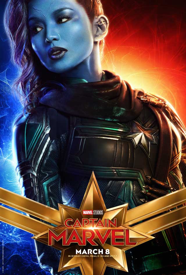 Capitana Marvel - cartel Gemma Chan