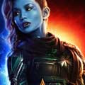 Capitana Marvel cartel reducido Gemma Chan