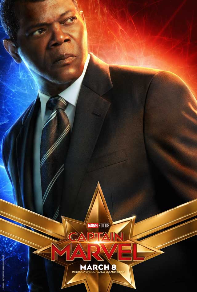 Capitana Marvel - cartel Samuel L. Jackson