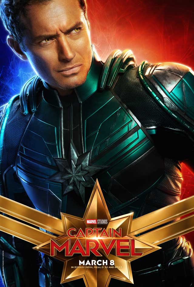 Capitana Marvel - cartel Jude Law