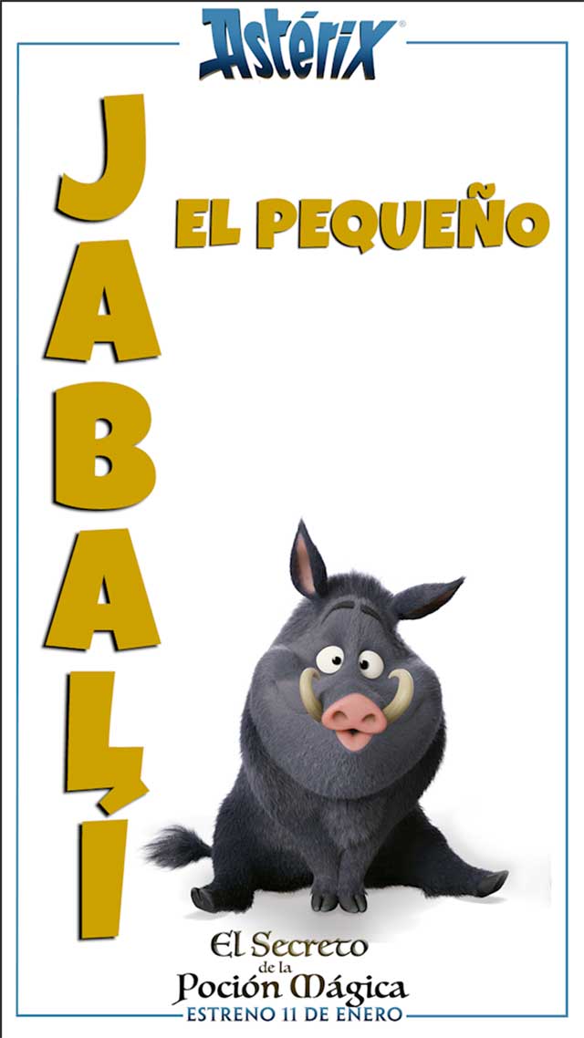 Astérix: El secreto de la poción mágica - cartel Jabalí