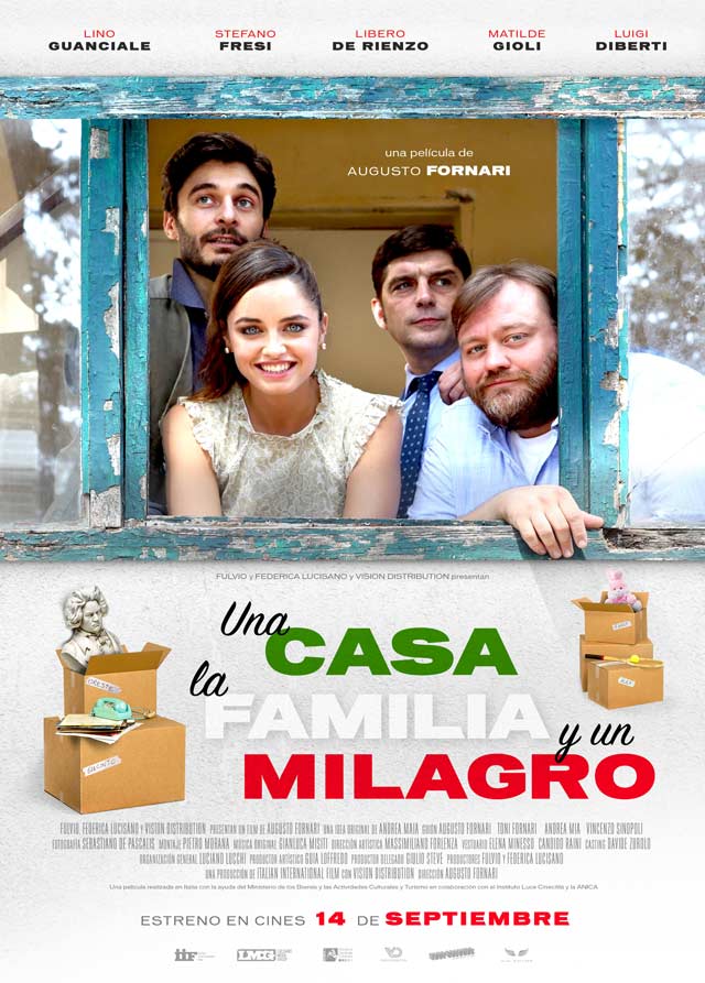 Una casa, la familia y un milagro - cartel