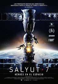 Cartel de Salyut-7: Héroes en el espacio