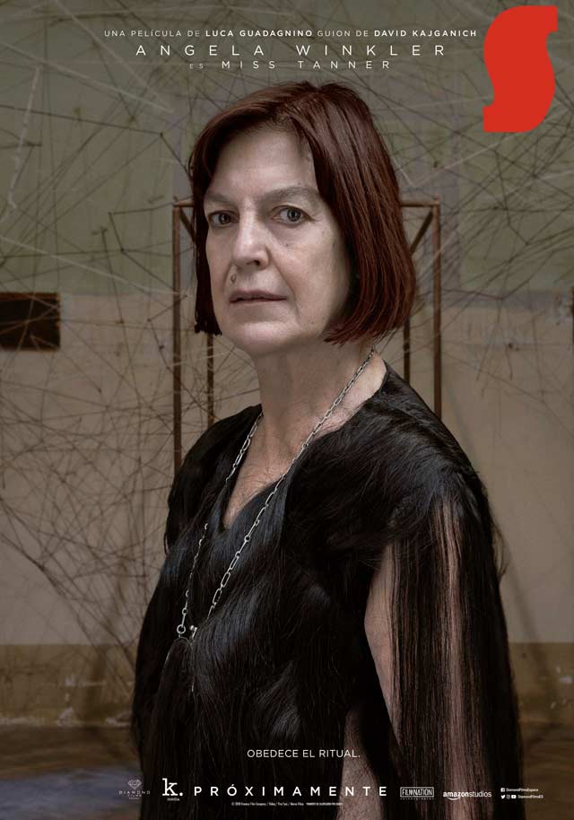 Suspiria - cartel Angela Winkler es Miss Tanner