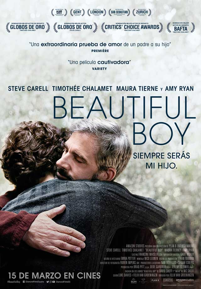 Beautiful boy, siempre serás mi hijo - cartel Steve Carell