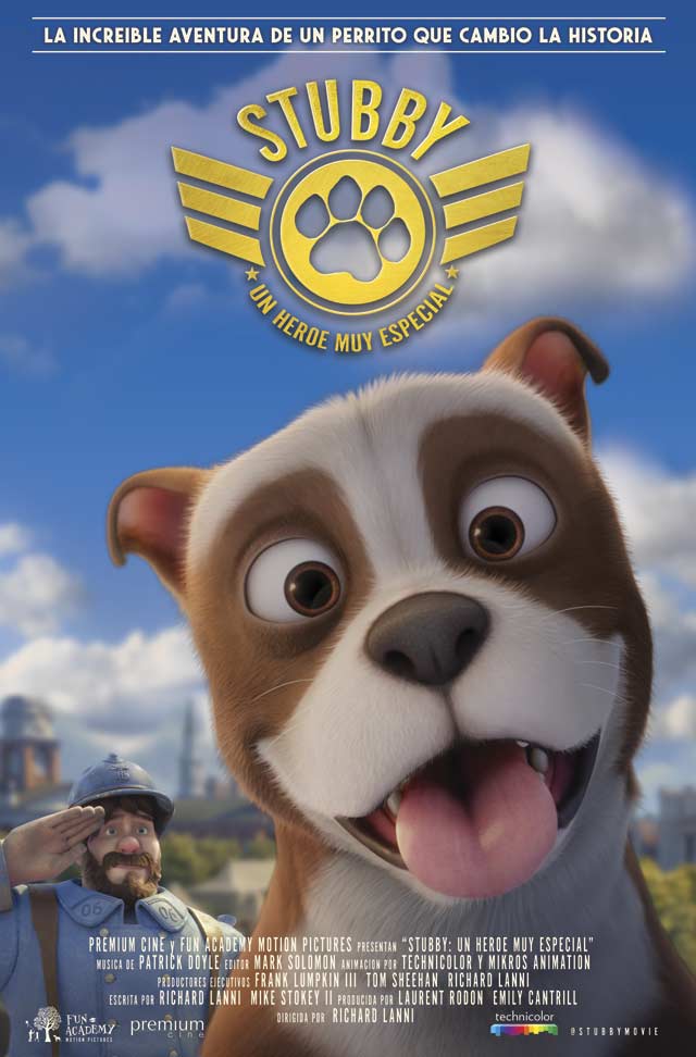 Stubby, un héroe muy especial - cartel
