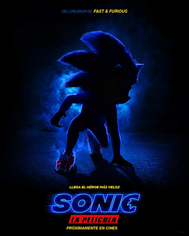 Sonic la película - cartel teaser