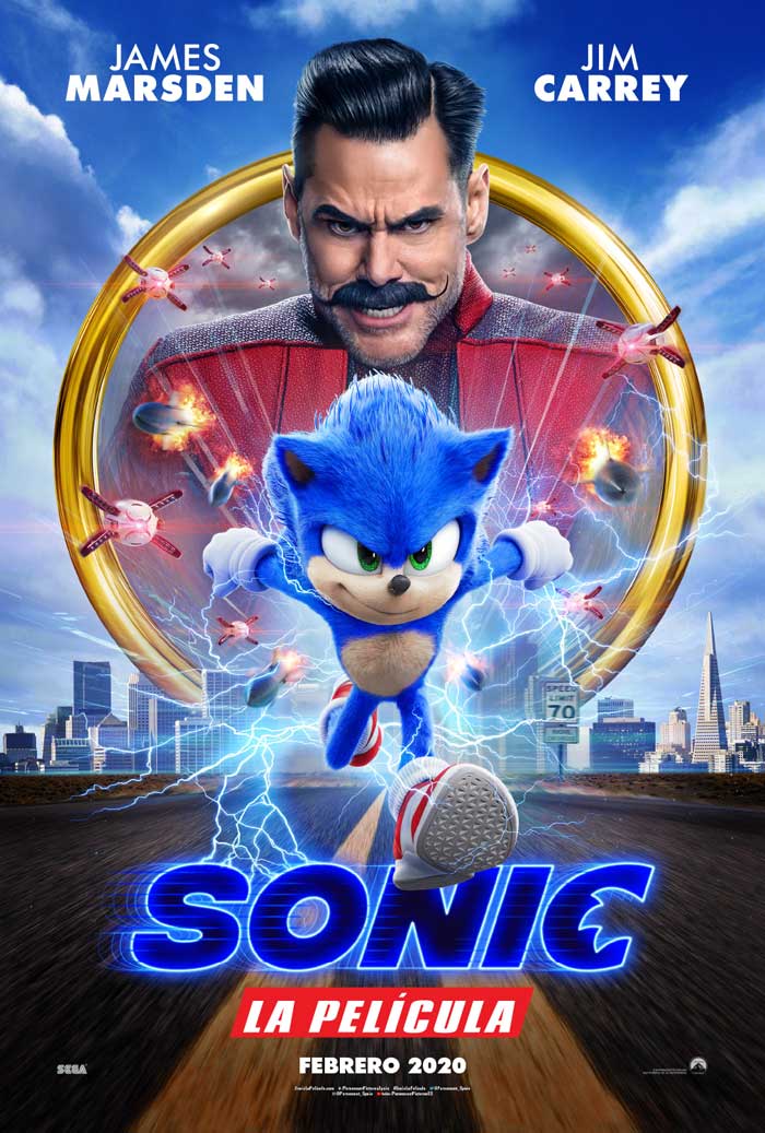 Sonic la película - cartel