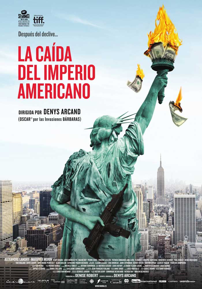 La caída del imperio americano - cartel