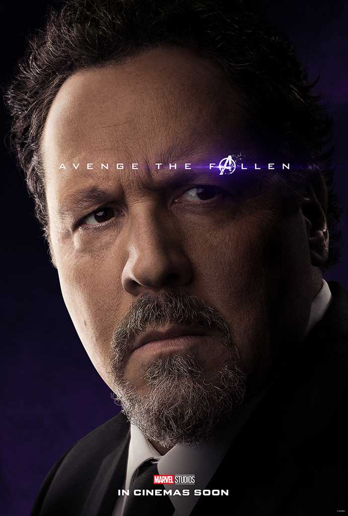 Vengadores: Endgame - cartel Jon Favreau es Happy Hogan