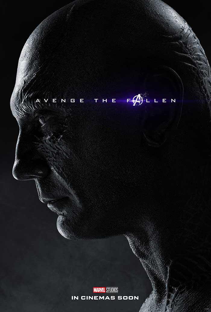 Vengadores: Endgame - cartel Dave Bautista es Drax