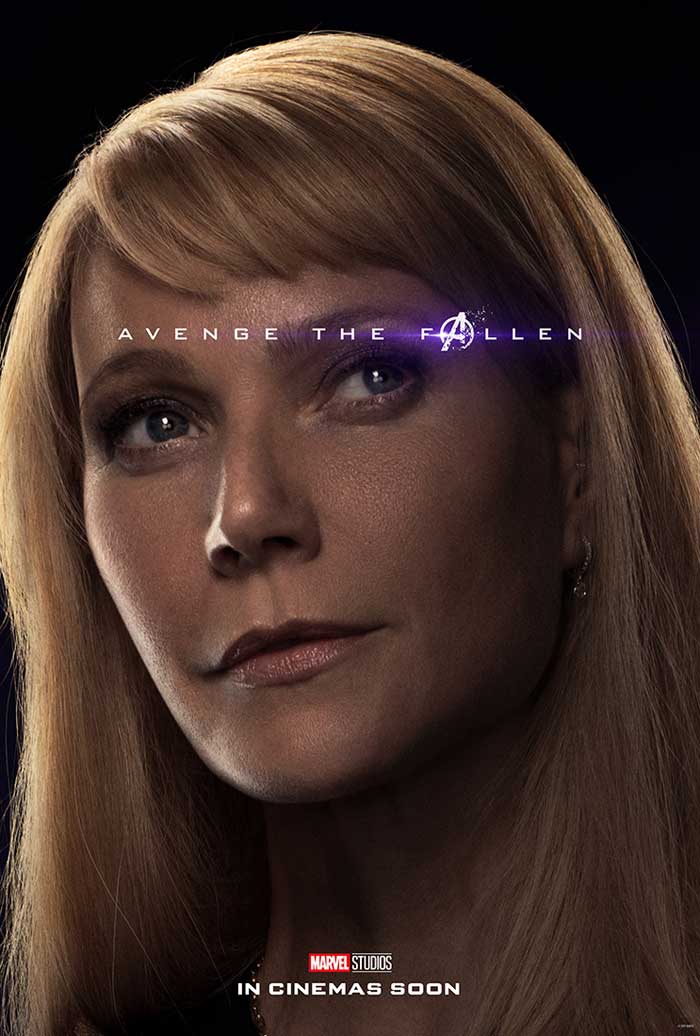 Vengadores: Endgame - cartel Gwyneth Paltrow es Pepper Potts