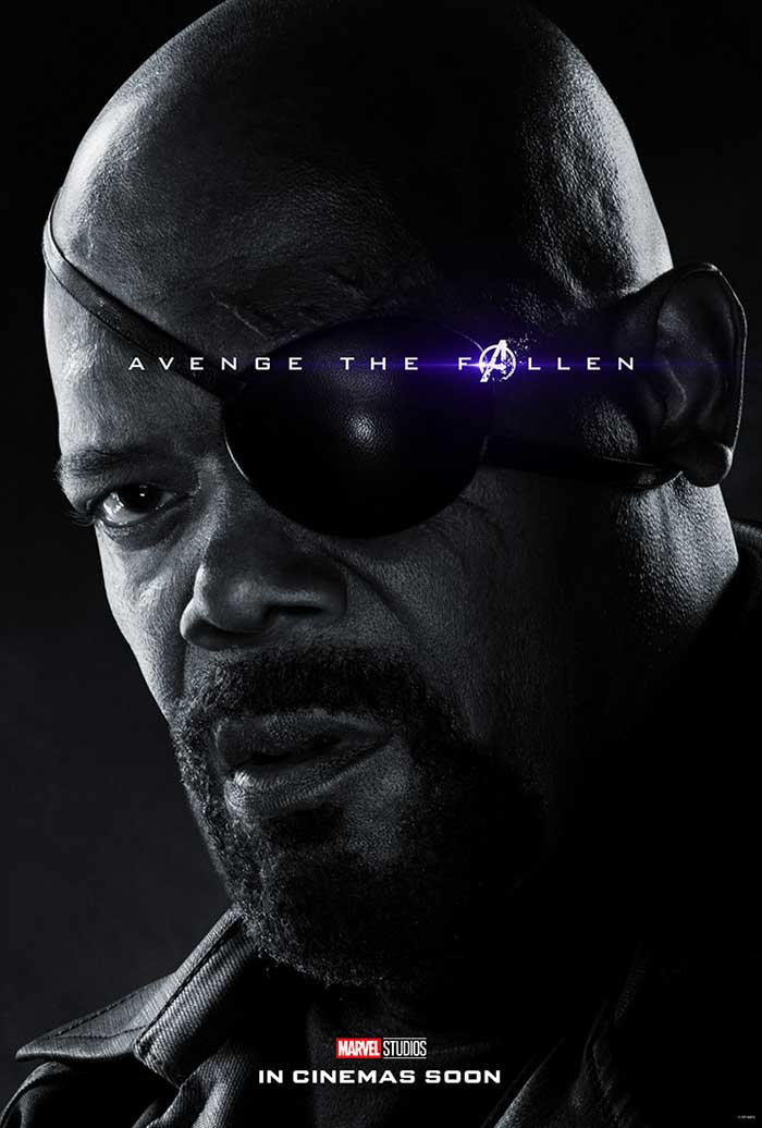 Vengadores: Endgame - cartel Samuel L. Jackson es Nick Fury