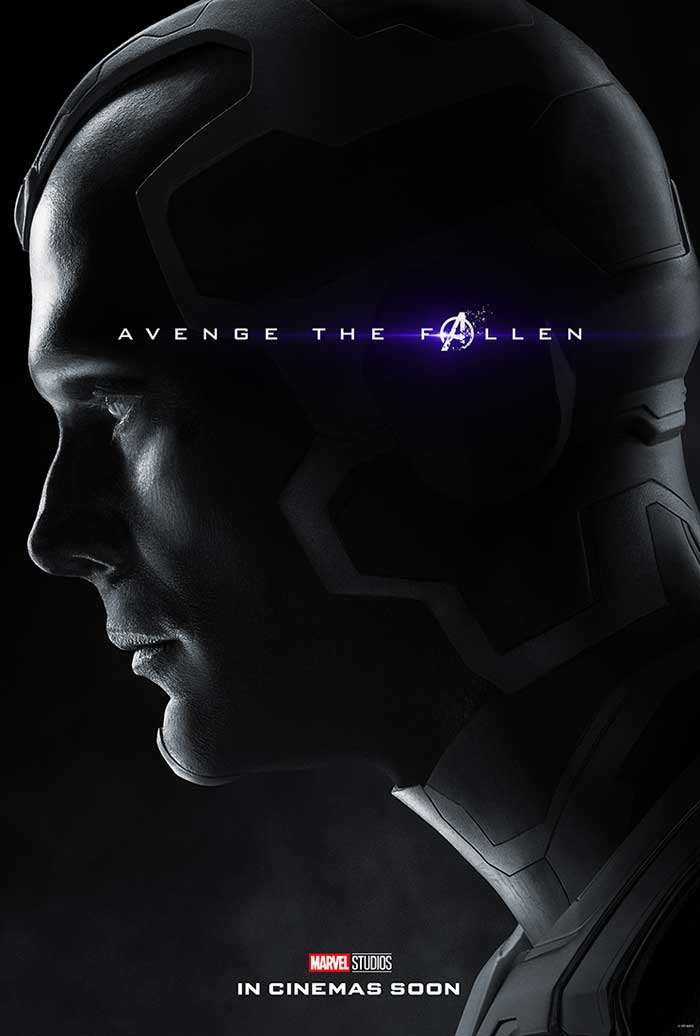 Vengadores: Endgame - cartel Paul Bettany es Vision