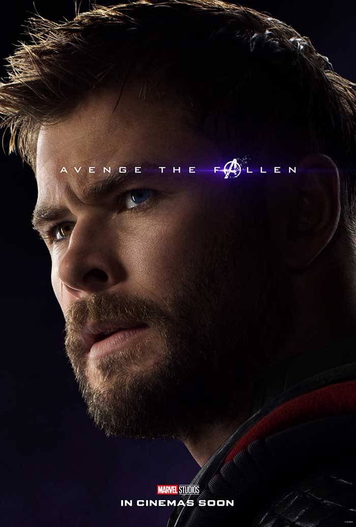 Vengadores: Endgame - cartel Chris Hemsworth es Thor