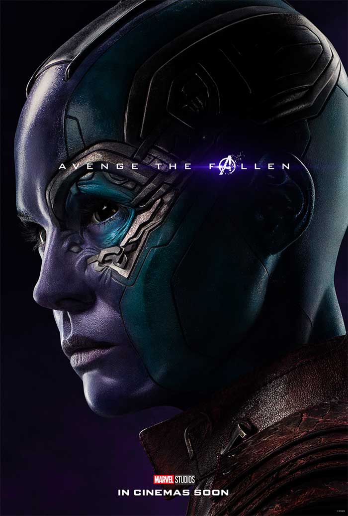 Vengadores: Endgame - cartel Karen Gillan es Nebula