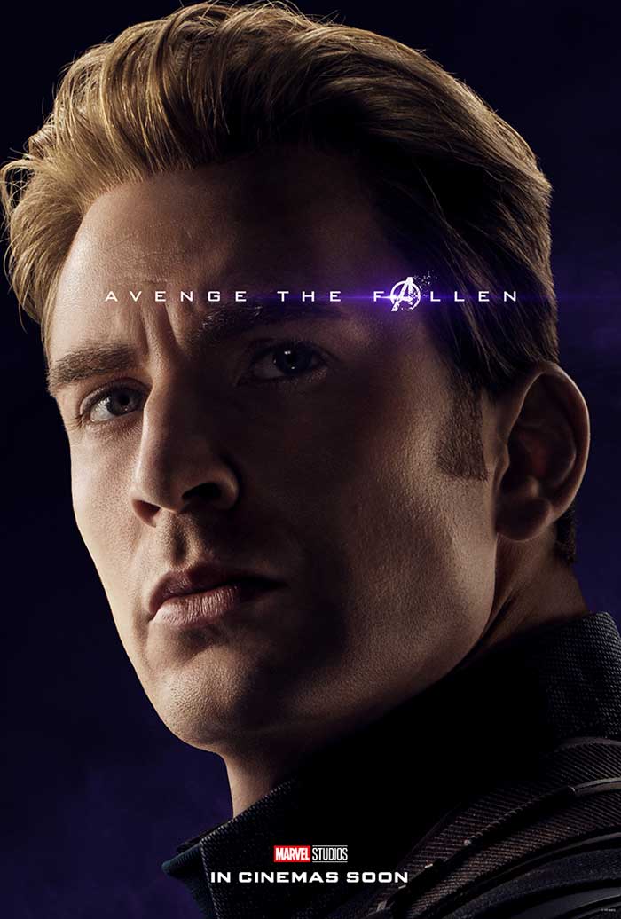 Vengadores: Endgame - cartel Chris Evans es Capitán América