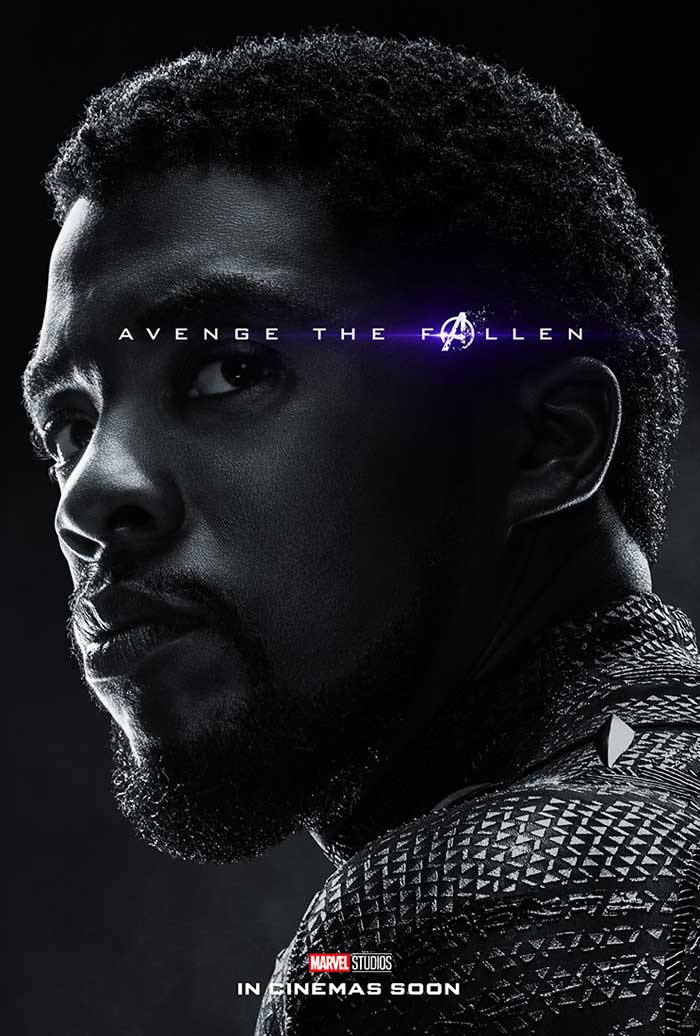 Vengadores: Endgame - cartel Chadwick Boseman es Black Panther