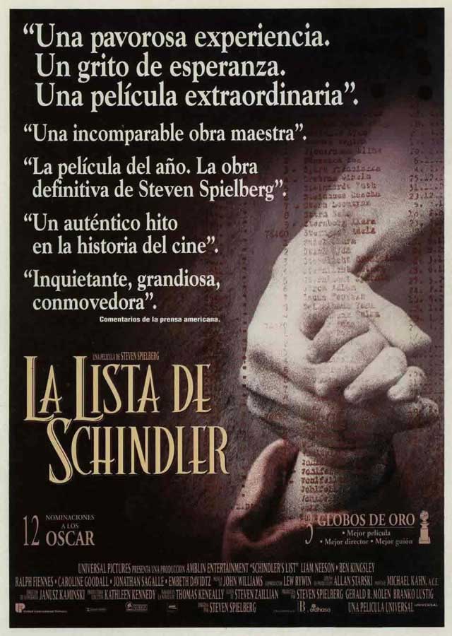 La lista de Schindler - cartel