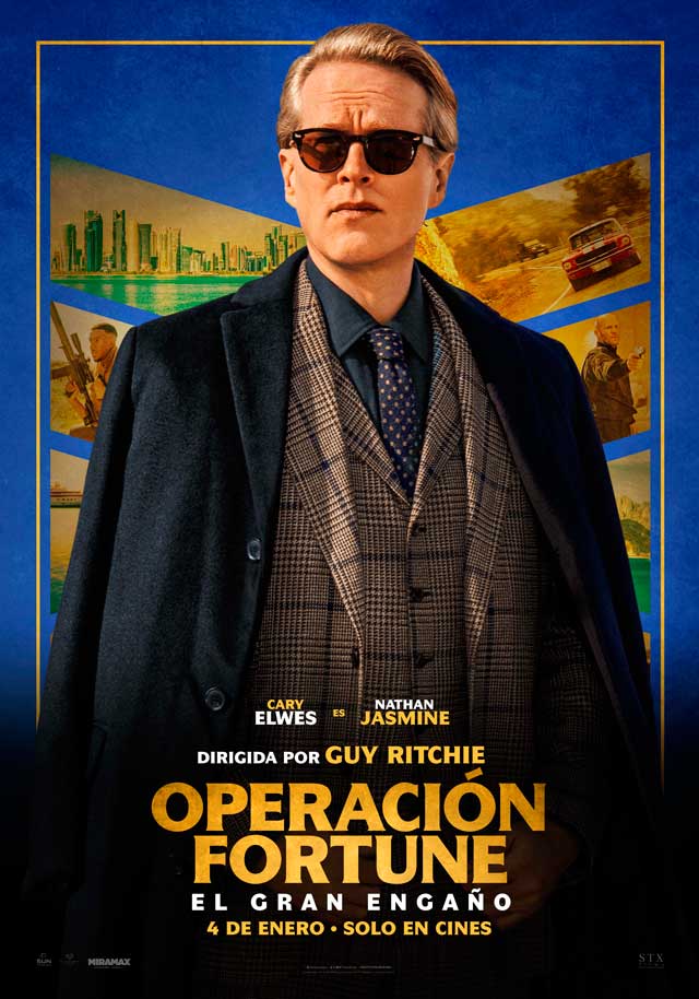 Operación Fortune: El gran engaño - cartel Cary Elwes es Nathan Jasmine