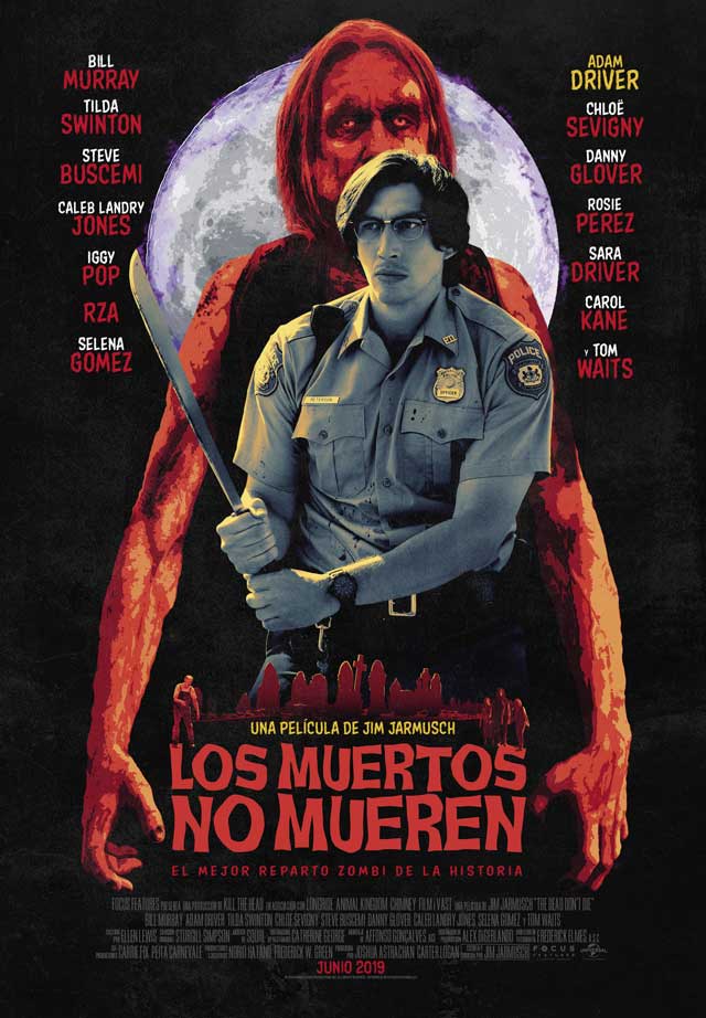 Los muertos no mueren - cartel Adam Driver