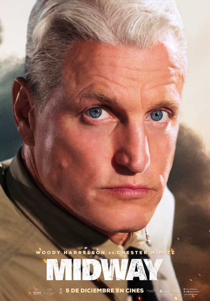 Midway - cartel Woody Harrelson es Chester Nimitz