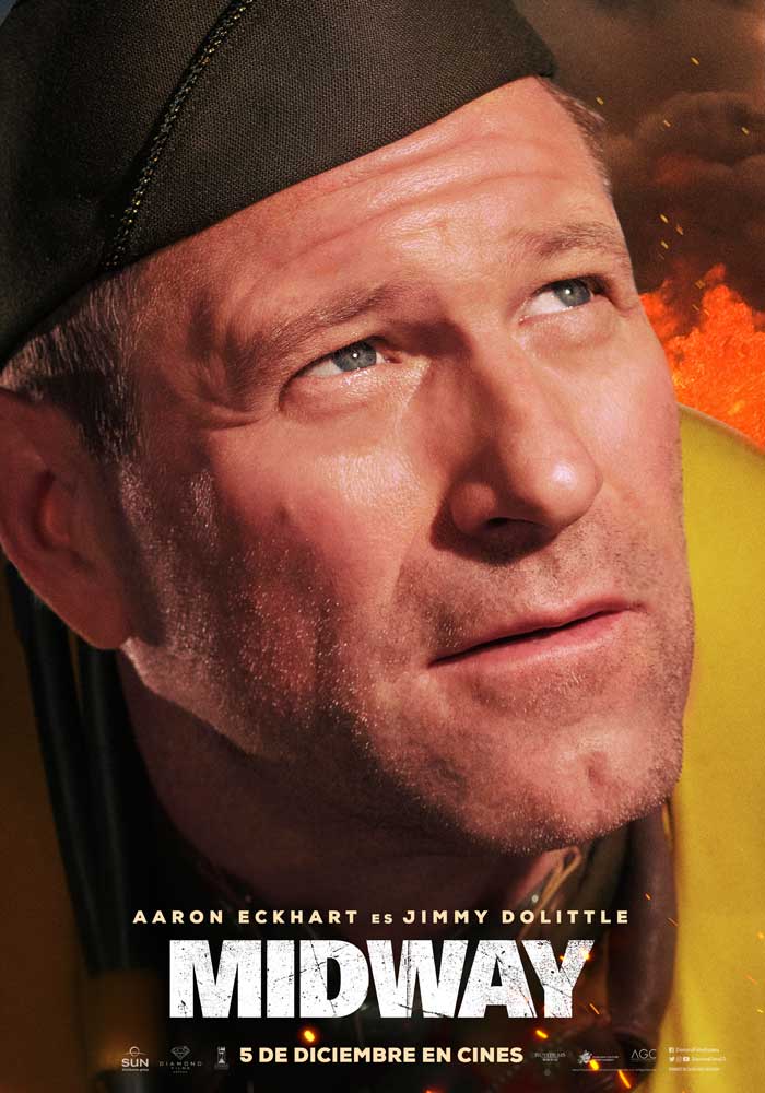 Midway - cartel Aaron Eckhart es Jimmy Dolittle